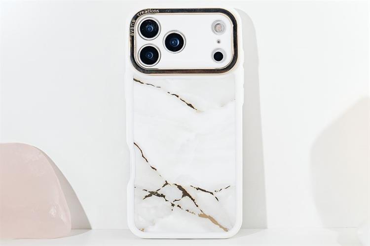 Ốp lưng MagSafe iPhone 17 Pro Max PC TPU AVANA Marbly Màu Trắng