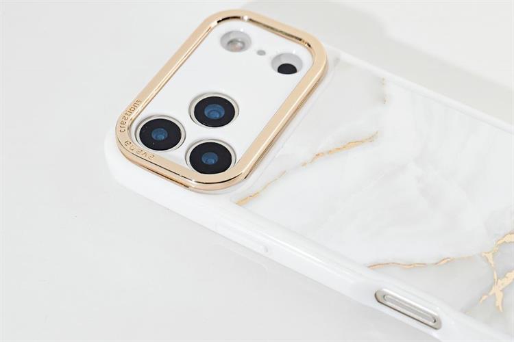 Ốp lưng MagSafe iPhone 17 Pro Max PC TPU AVANA Marbly Màu Trắng