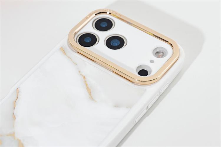 Ốp lưng MagSafe iPhone 17 Pro Max PC TPU AVANA Marbly Màu Trắng