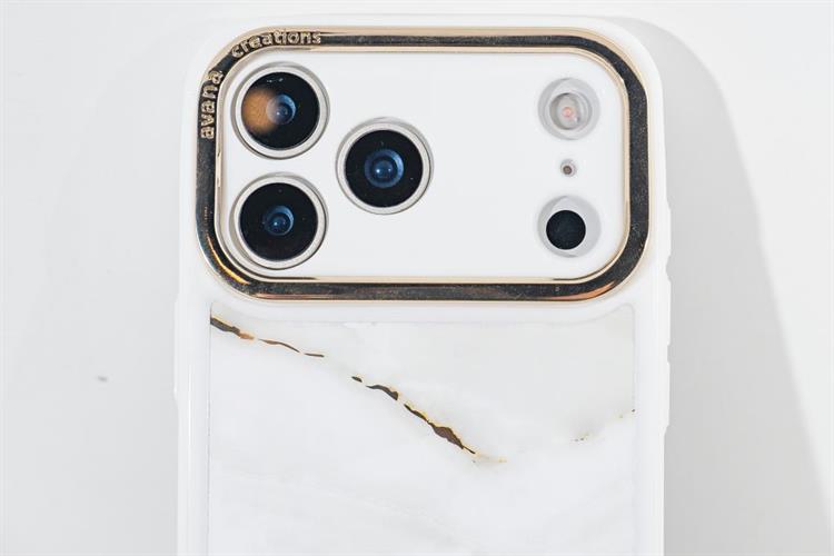 Ốp lưng MagSafe iPhone 17 Pro Max PC TPU AVANA Marbly Màu Trắng