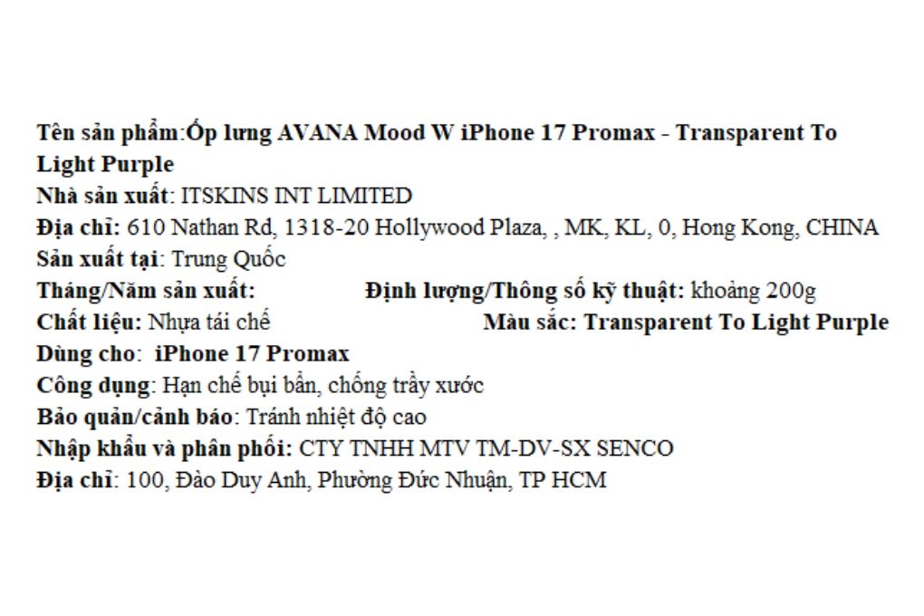 Ốp lưng MagSafe iPhone 17 Pro Max PC TPU AVANA Mood - 13