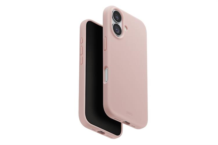 Ốp lưng MagSafe iPhone 17 Silicone UNIQ LINO Liquid Màu Hồng