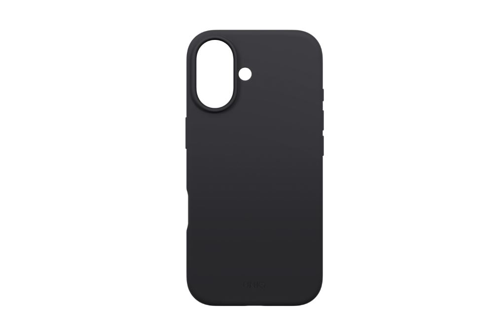 Ốp lưng MagSafe iPhone 17 Silicone UNIQ LINO Liquid Màu Xám đậm