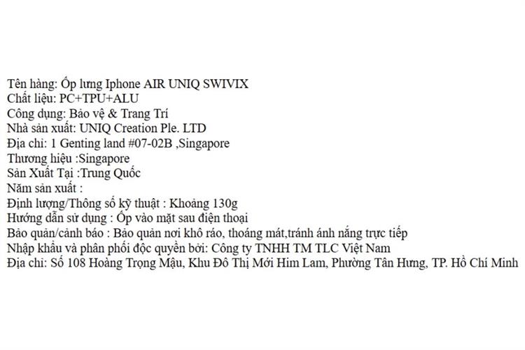 Ốp lưng MagSafe iPhone Air PC TPU ALU UNIQ SWIVIX Màu vàng