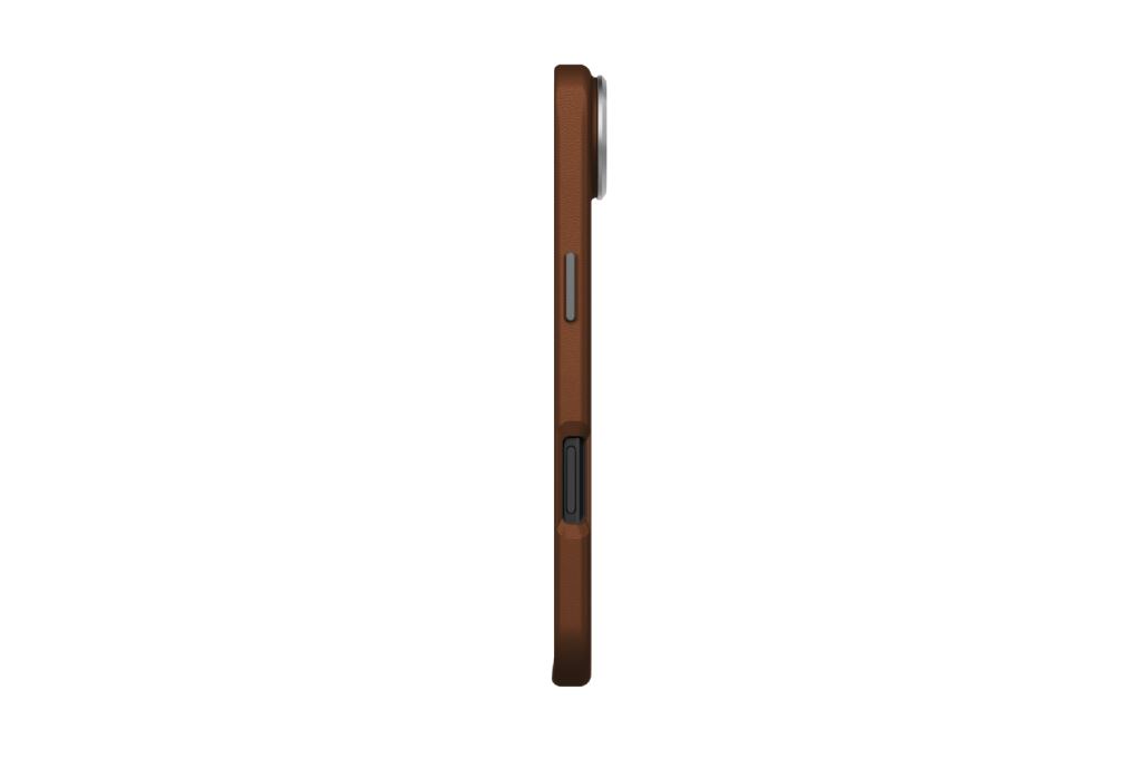 Ốp lưng MagSafe iPhone Air PU ALU UNIQ LYDEN Màu Nâu