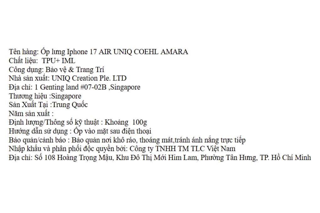 Ốp lưng MagSafe iPhone Air TPU IML UNIQ AMARA Màu Trắng - Tím