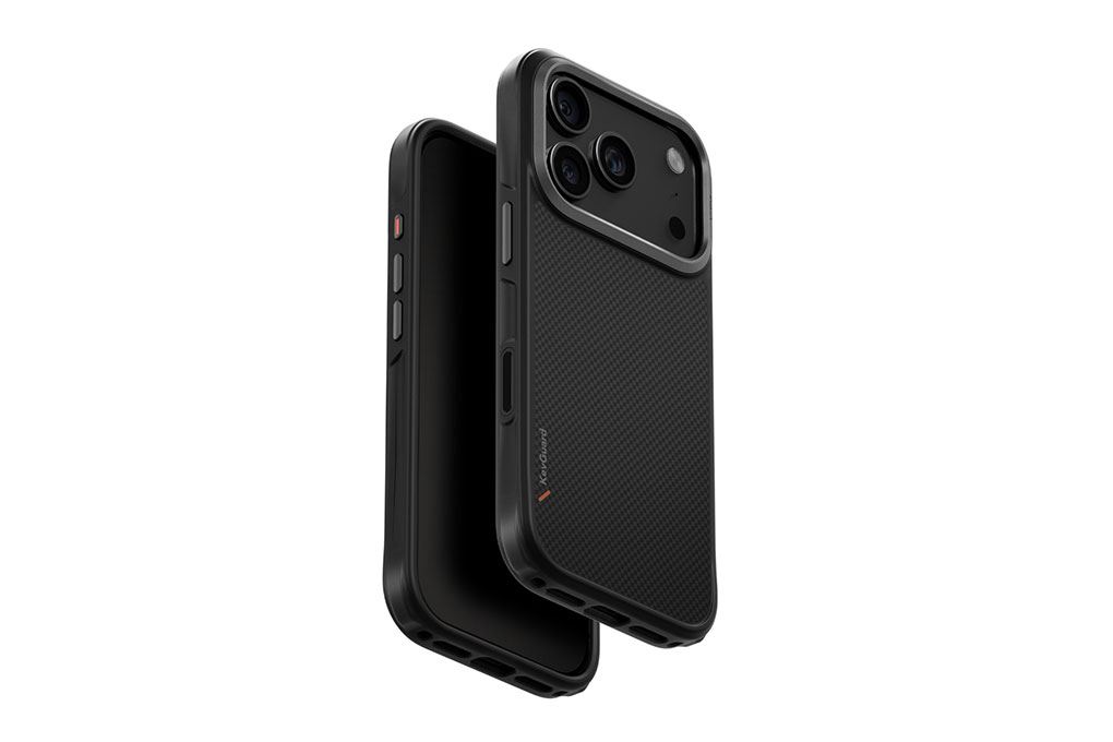 Ốp lưng MagSafe iPhone 17 Pro ALU TPU UNIQ KEVA KEVLAR Màu Đen