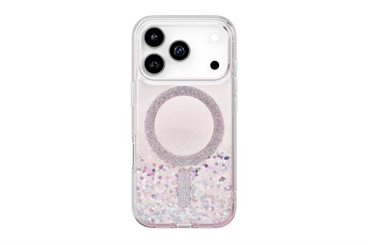 Ốp lưng MagSafe iPhone 17 Pro PC TPU UNIQ SOLEA Resin Màu Trắng - Hồng