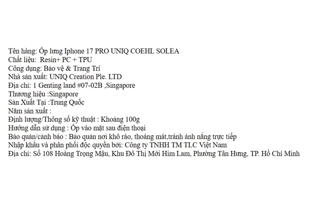 Ốp lưng MagSafe iPhone 17 Pro PC TPU UNIQ SOLEA Resin Màu Trắng - Hồng