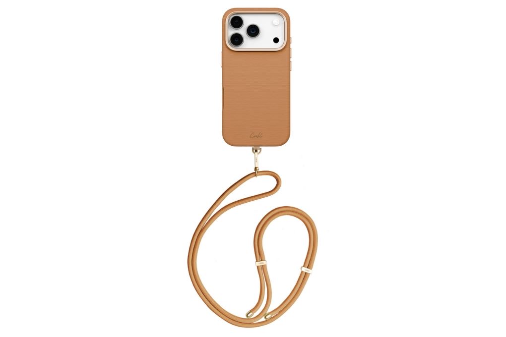 Ốp lưng MagSafe iPhone 17 Pro PU ALU UNIQ MIRELLE Màu Nâu