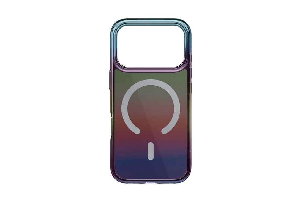 Ốp lưng MagSafe iPhone 17 Pro Max PC TPU UNIQ IRIDESCIA Màu Đen