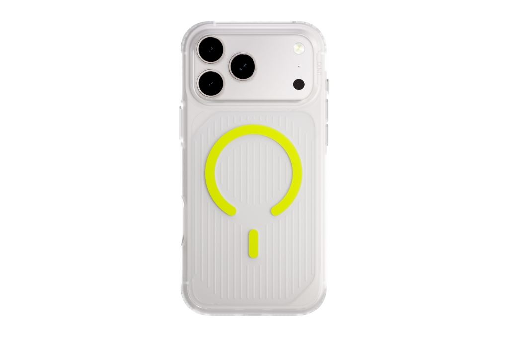 Ốp lưng MagSafe iPhone 17 Pro Max PC TPU TPE UNIQ COMBAT Màu Xanh - Xám
