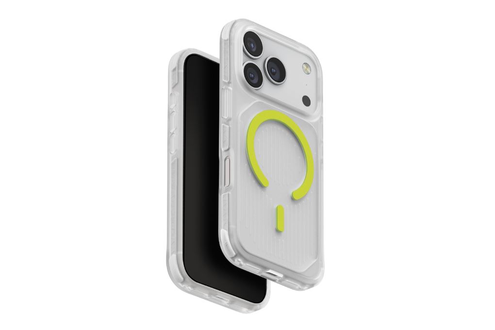 Ốp lưng MagSafe iPhone 17 Pro Max PC TPU TPE UNIQ COMBAT Màu Xanh - Xám