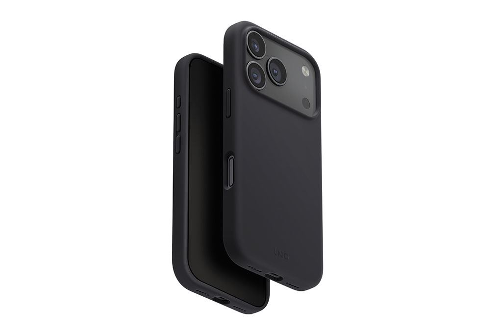 Ốp lưng MagSafe iPhone 17 Pro Max Liquid Silicone UNIQ LINO Màu Xám