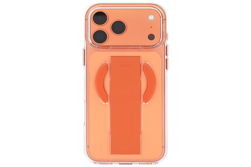 Ốp lưng MagSafe iPhone 17 Pro Max PC Silicone UNIQ FlexGrip HELDRO AIR Màu Cam