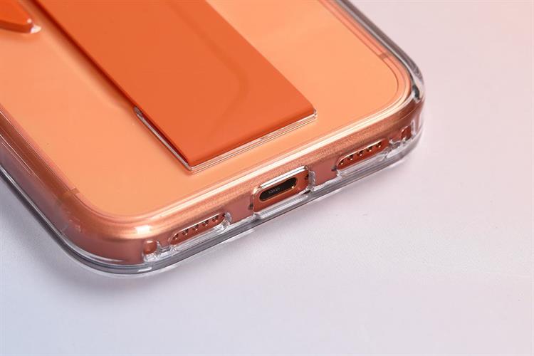 Ốp lưng MagSafe iPhone 17 Pro Max PC Silicone UNIQ FlexGrip HELDRO AIR Màu Cam