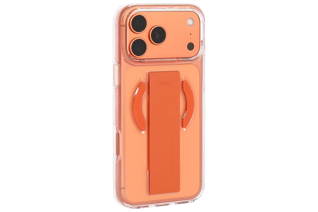 Ốp lưng MagSafe iPhone 17 Pro Max PC Silicone UNIQ FlexGrip HELDRO AIR Màu Cam
