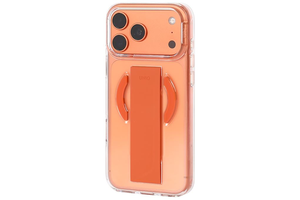 Ốp lưng MagSafe iPhone 17 Pro Max PC Silicone UNIQ FlexGrip HELDRO AIR Màu Cam