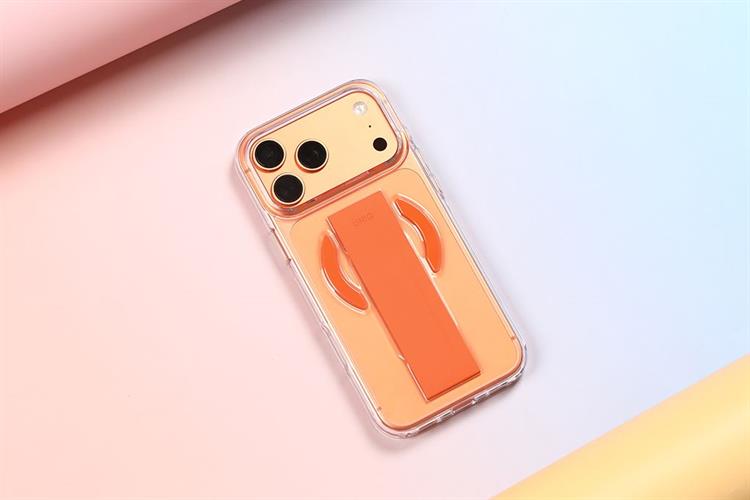 Ốp lưng MagSafe iPhone 17 Pro Max PC Silicone UNIQ FlexGrip HELDRO AIR Màu Cam