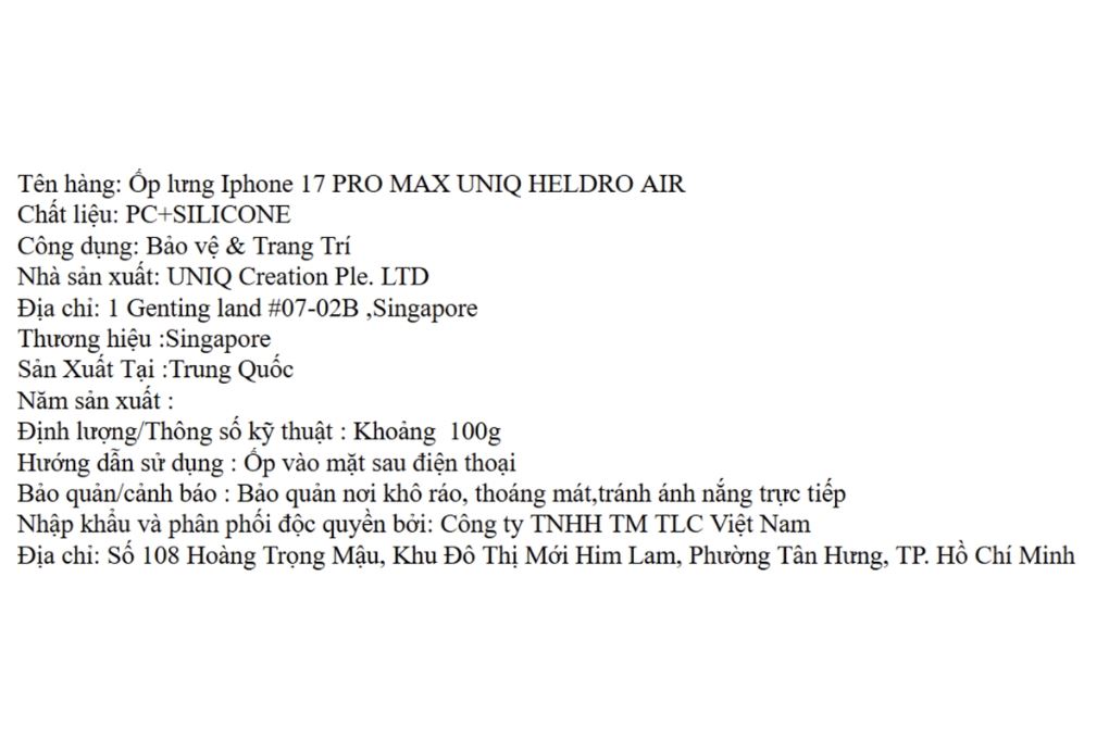 Ốp lưng MagSafe iPhone 17 Pro Max PC Silicone UNIQ FlexGrip HELDRO AIR Màu Cam