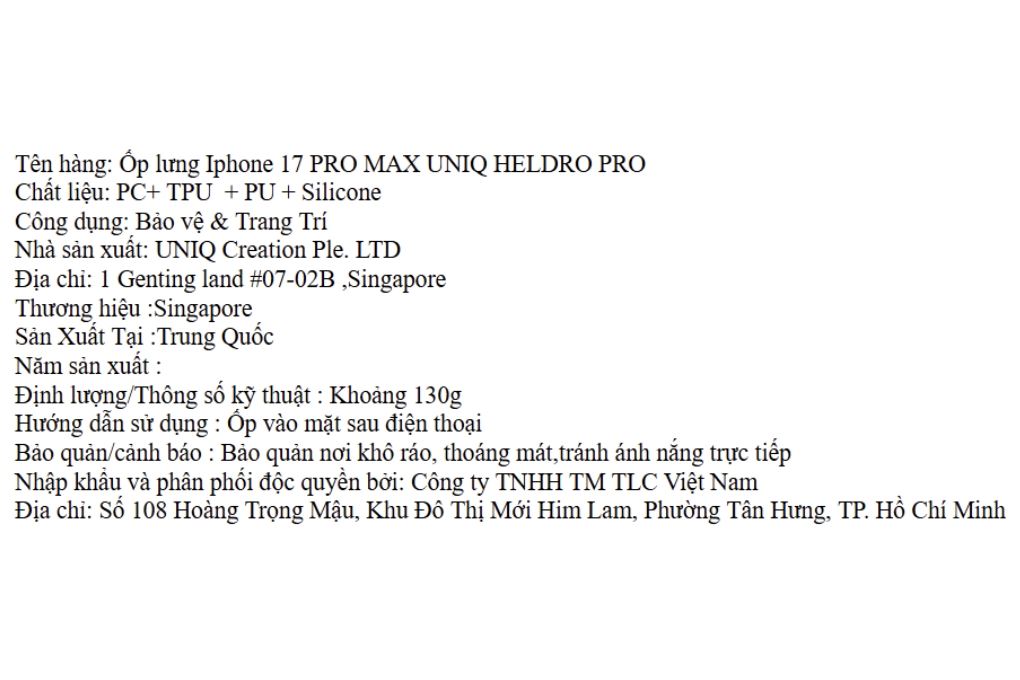 Ốp lưng MagSafe iPhone 17 Pro Max PU PC TPU Silicone UNIQ FlexGrip Camera Stand HELDRO PRO - 5