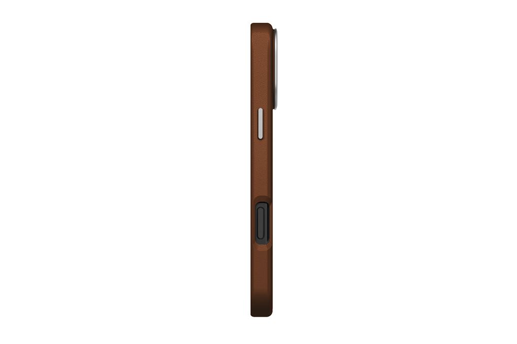 Ốp lưng MagSafe iPhone 17 Pro Max PU ALU UNIQ LYDEN Màu Nâu