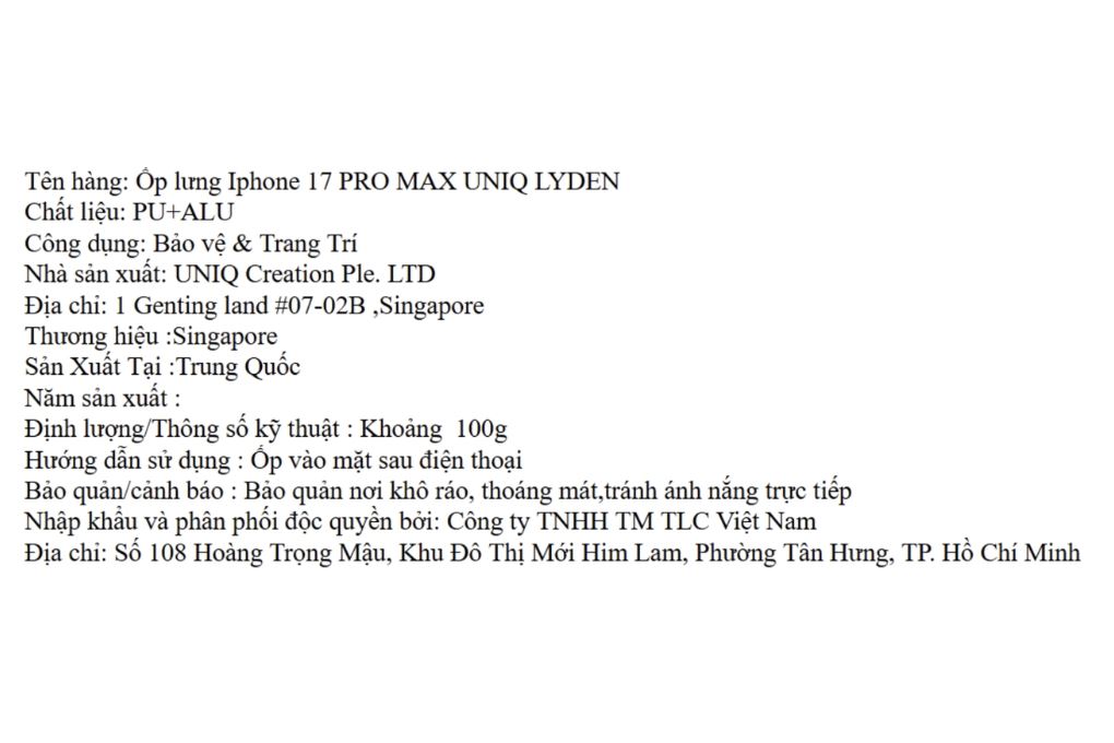 Ốp lưng MagSafe iPhone 17 Pro Max PU ALU UNIQ LYDEN Màu Nâu