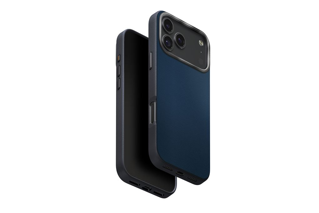Ốp lưng MagSafe iPhone 17 Pro Max PU ALU UNIQ LYDEN DS Màu Xanh Navy