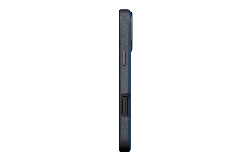 Ốp lưng MagSafe iPhone 17 Pro Max PU ALU UNIQ LYDEN DS Màu Xanh Navy