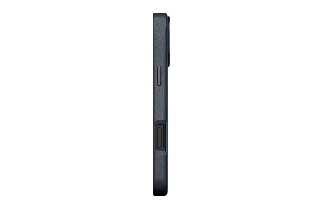 Ốp lưng MagSafe iPhone 17 Pro Max ALU TPU UNIQ KEVA KEVLAR Màu Xanh Dương