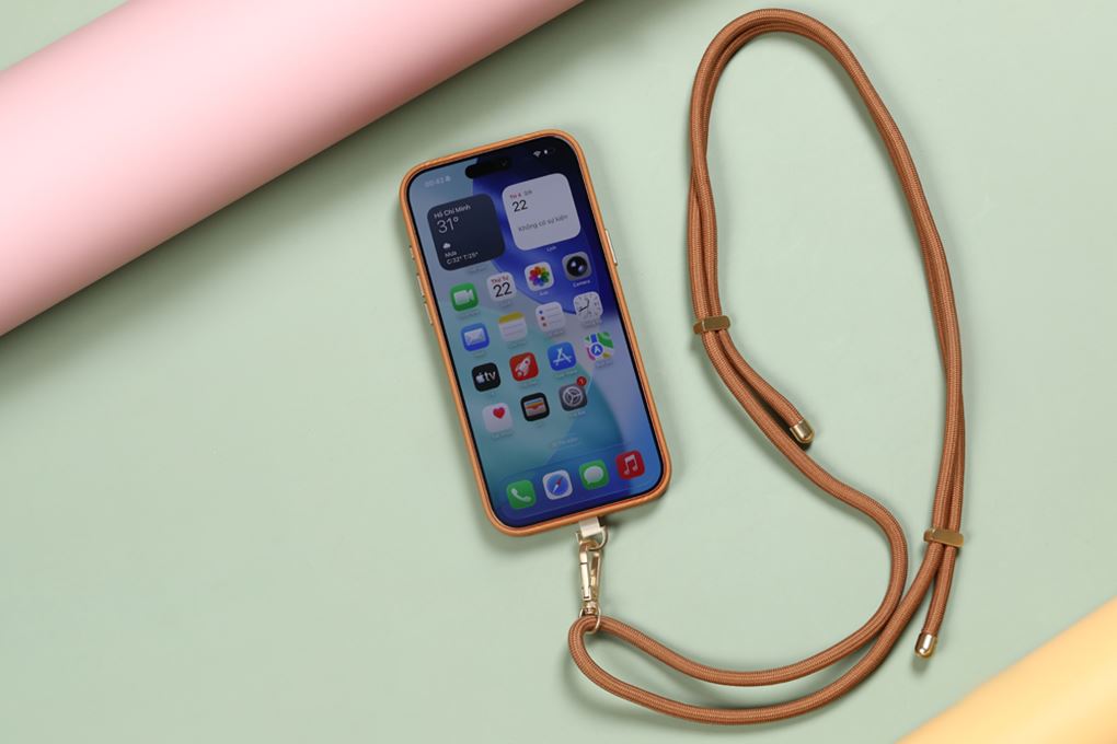 Ốp lưng MagSafe iPhone 17 Pro Max PU ALU UNIQ MIRELLE Màu Nâu