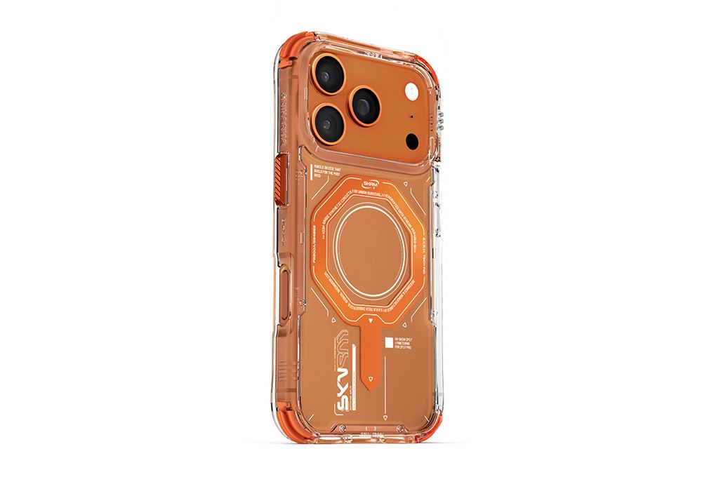Ốp lưng MagSafe iPhone 17 Pro Max PC TPU SKINARMA MAGMA Màu Cam