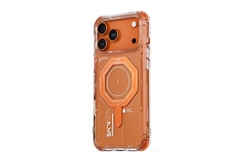 Ốp lưng MagSafe iPhone 17 Pro Max PC TPU SKINARMA MAGMA Màu Cam