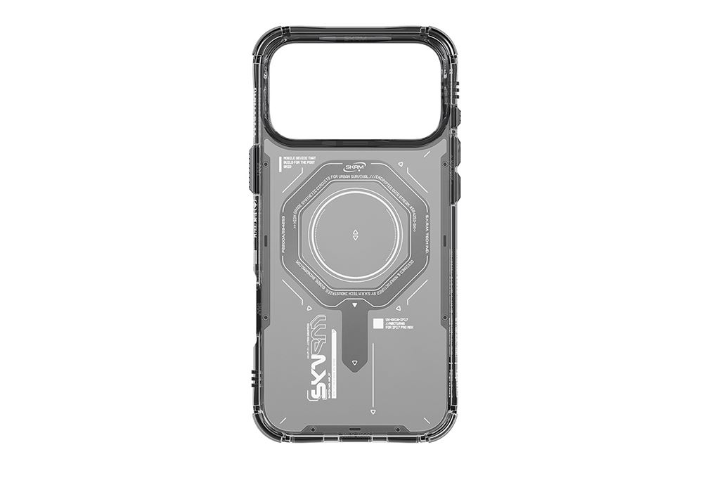 Ốp lưng MagSafe iPhone 17 Pro Max PC TPU SKINARMA MAGMA Màu Xám