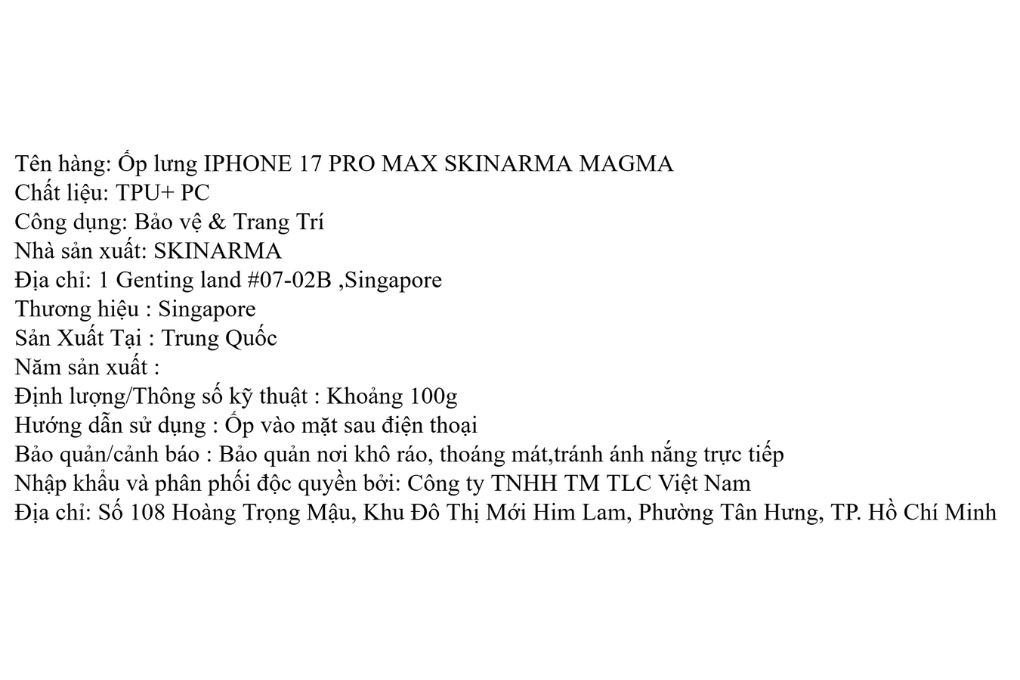 Ốp lưng MagSafe iPhone 17 Pro Max PC TPU SKINARMA MAGMA Màu Xám
