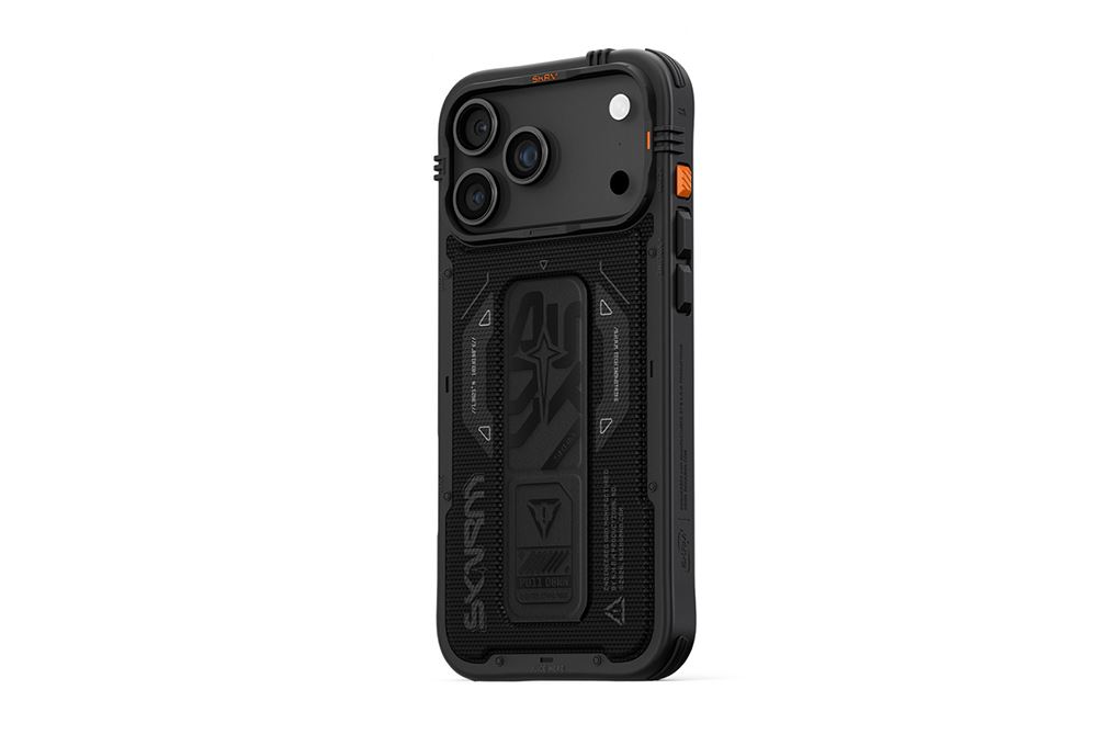 Ốp lưng MagSafe iPhone 17 Pro Max PC TPU SKINARMA Grip Stand PHANTOM Màu Đen