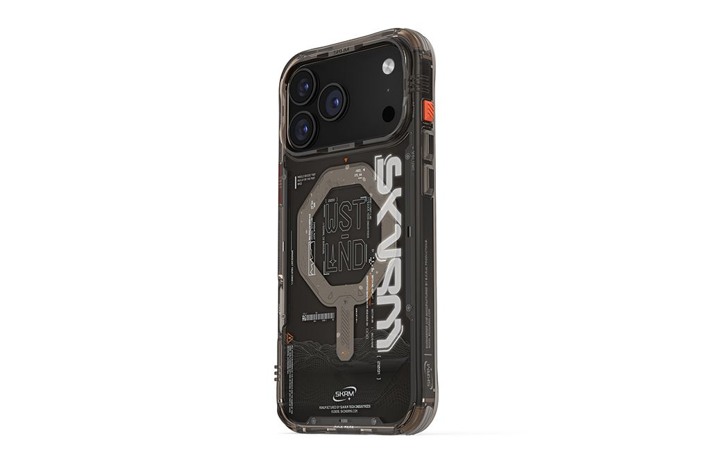 Ốp lưng MagSafe iPhone 17 Pro Max Grip Stand PC TPU SKINARMA SONIX Màu Nâu nhạt
