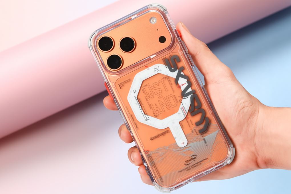 Ốp lưng MagSafe iPhone 17 Pro Max Grip Stand PC TPU SKINARMA SONIX Màu Trắng