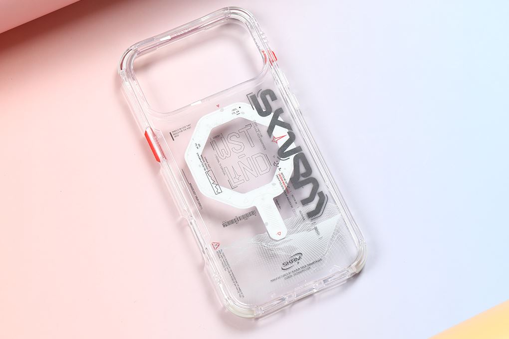 Ốp lưng MagSafe iPhone 17 Pro Max Grip Stand PC TPU SKINARMA SONIX Màu Trắng