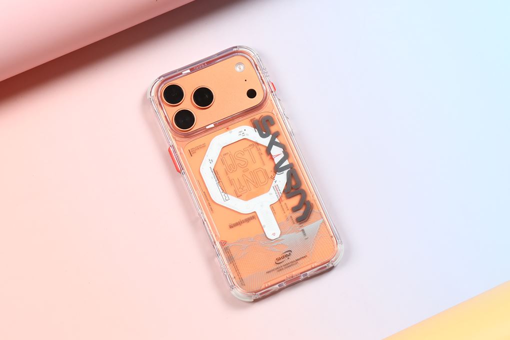 Ốp lưng MagSafe iPhone 17 Pro Max Grip Stand PC TPU SKINARMA SONIX Màu Trắng