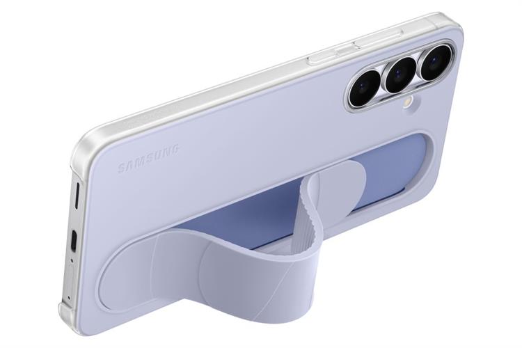 Ốp lưng Galaxy S25 FE Silicone PC Samsung đứng kèm dây Chính hãng Màu Xanh nhạt