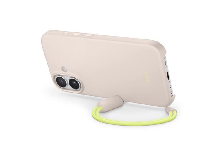 Ốp lưng MagSafe iPhone 17 Nhựa Polycarbonate Kèm Chân Đế Beats Màu Xám nhạt