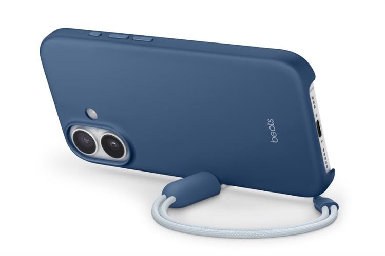 Ốp lưng MagSafe iPhone 17 Nhựa Polycarbonate Kèm Chân Đế Beats Màu Xanh Dương