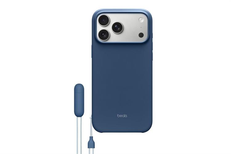 Ốp lưng MagSafe iPhone 17 Pro Nhựa Polycarbonate Kèm Chân Đế Beats Màu Xanh Dương