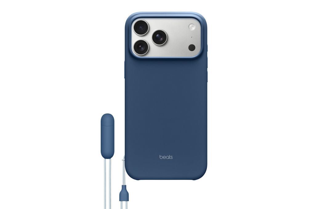 Ốp lưng MagSafe iPhone 17 Pro Nhựa Polycarbonate Kèm Chân Đế Beats Màu Xanh Dương
