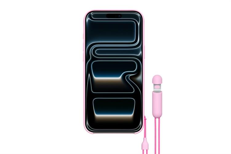 Ốp lưng MagSafe iPhone 17 Pro Max Nhựa Polycarbonate Kèm Chân Đế Beats Màu Hồng phấn