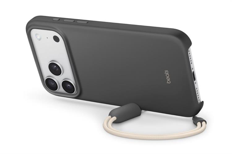 Ốp lưng MagSafe iPhone 17 Pro Max Nhựa Polycarbonate Kèm Chân Đế Beats Màu Xám đậm