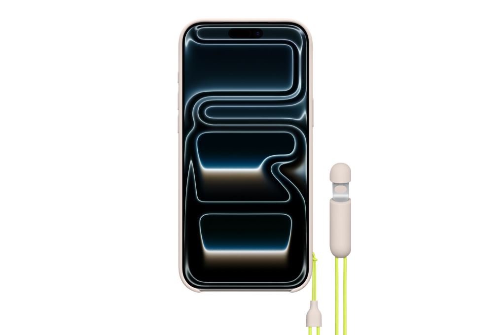 Ốp lưng MagSafe iPhone 17 Pro Max Nhựa Polycarbonate Kèm Chân Đế Beats Màu Xám nhạt