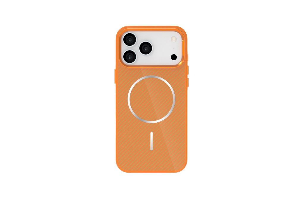 Ốp lưng MagSafe iPhone 17 Pro Max PC TPU AVA+ có nút camera control OC Platinum Carbon