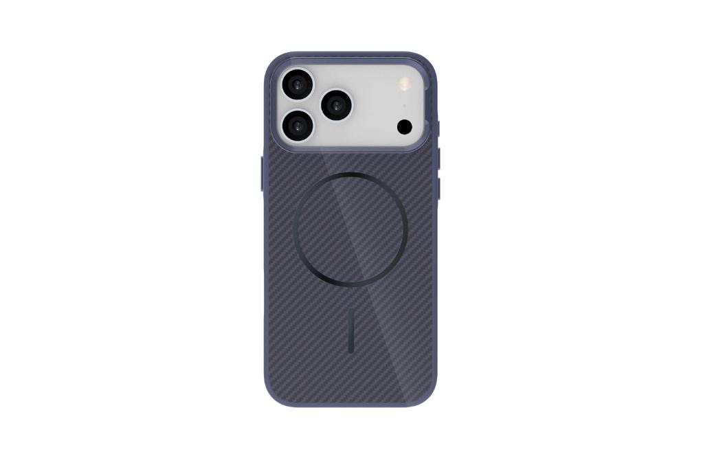 Ốp lưng MagSafe iPhone 17 Pro Max PC TPU AVA+ có nút camera control OC Platinum Carbon Màu Xanh Navy